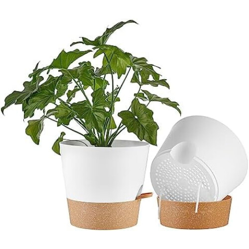 Itsekasteluruukut, valkoiset, 25 cm, 2 kpl