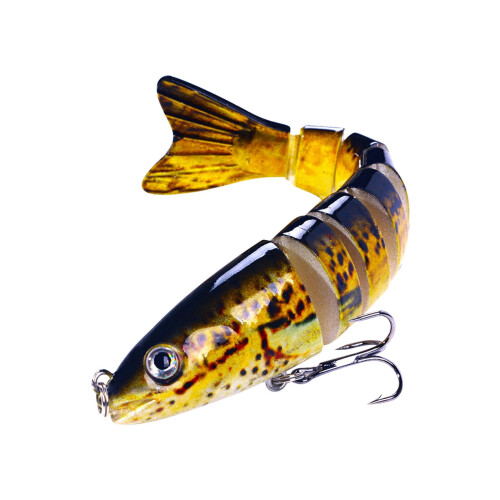 Isca artificial Holloyiver realista para pesca de robalo, truta e peixe-lua.