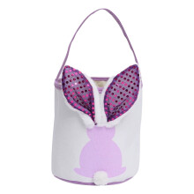 Valaiseva pupupääsiäiskori – violetti PVC, 9x9,5 tuumaa