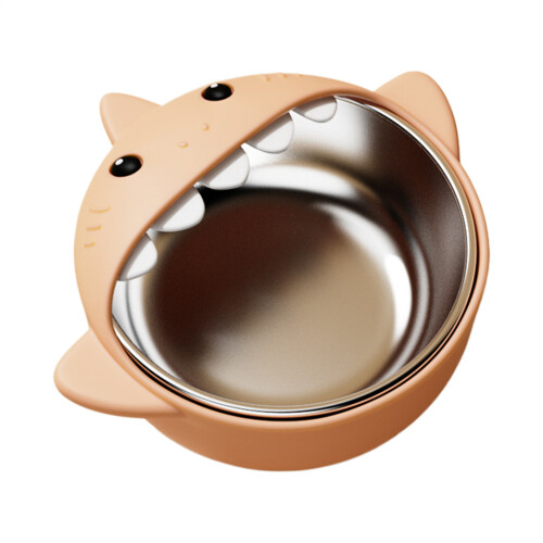 Shark Design rostfritt stål babyskål med sugfunktion