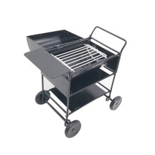 Portable charcoal grill toy stainless steel foldable BBQ set