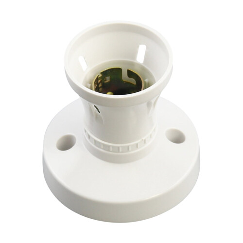 B22Bajonetlampfitting, wit, hittebestendige fitting
