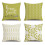Örngott ljusgrönt 45x45 cm set med 4 1