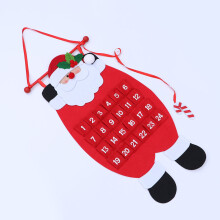 Závesná ozdoba Santa Claus, červená, netkaná, 1 kus