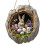 Guirlanda de Páscoa para porta de entrada, coelho de madeira, 30 cm (12 polegadas) 1