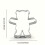 Cortador de biscoitos em aço inoxidável em formato de urso, 6,35 cm (2,5 polegadas) 1