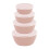 4-Piece Stackable Airtight Salad Bowls with Lids 1
