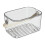 Coș de duș transparent cu mâner, material PP, pachet de 1 1