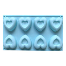 Heart-Shaped 8-Cavity Silicone Mold