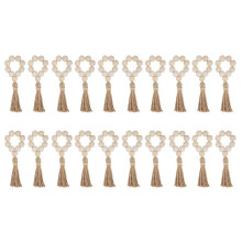 Ronds de serviette en bois pour décoration de table (20 pièces)
