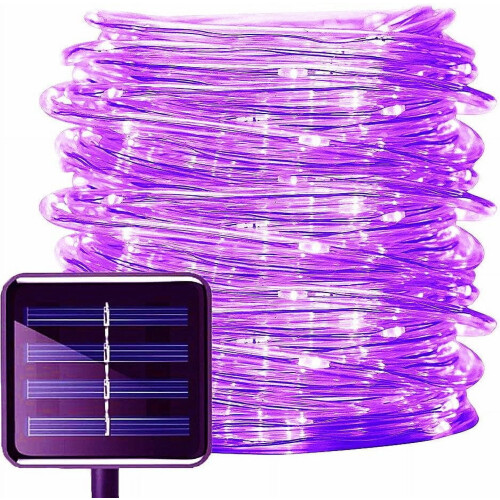 Ηλιακά φώτα σχοινιού 12μ 100LED εξωτερικού χώρου εσωτερικού χώρου 8 λειτουργίες