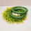 Ramă verde pentru coroane din plastic, 20 cm, pachet de 4 1