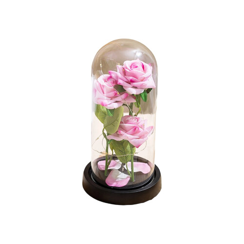 Lampka nocna LED Preserved Rose 8,5 cala