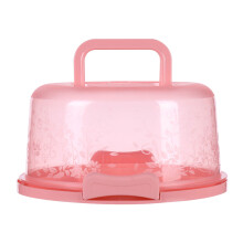 Ronde taartdrager met handvat – 25 cm (10 inch) van kunststof