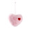 Rosa Plüschherz-Ornament, 12 cm 1