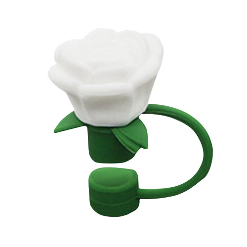 Couvre-pailles Stanley Cup Rose Fleur 10 mm Blanc