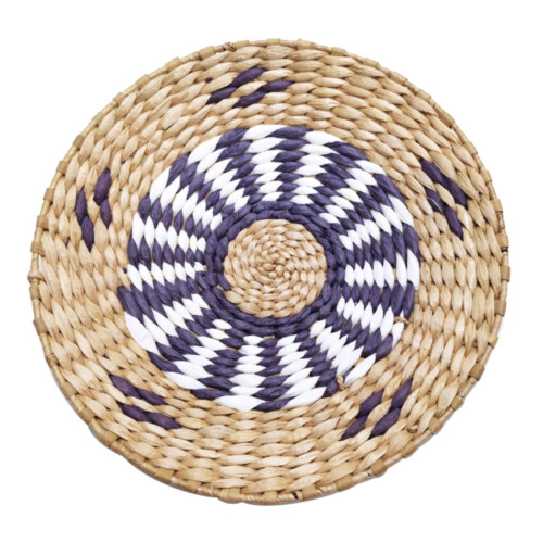 Διακόσμηση τοίχου με καλαθάκι σε boho χρώμα – Δίσκος κρεμαστός από υφαντό ρατάν, 11,8