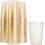 Pahare de plastic aurii, 12oz, 100 buc. 1