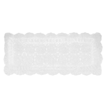 Pamut csipkés asztali futó fehér 90x40cm