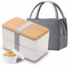 1200 ml-es egymásra rakható japán bento doboz rekeszekkel,