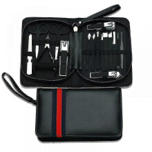 Manicure Kit, 16pcs Stainless Steel Nail Clippers and Pedicure Tools, Professional Grooming Set