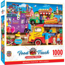 Camion de Nourriture - Puzzle de 1000 pièces avec Art Éclatant - Activité Familiale Amusante