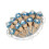 10 konservierte Blumenarrangements, handgefertigte-Blau 1