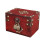 Handcrafted Wooden Keepsakes Box With-red retro three digi 1