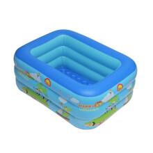 (130cm) Kids Inflatable Pool Outdoor Family Large Pool Thick Plastic Baby Pool Portable