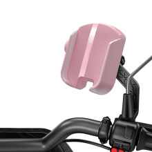 Stuur/achteruitkijkspiegel gemonteerd-Roze achteraanzicht