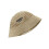 Adjustable Foldable Bucket Hat Hollows Trendy Embroidery-Beige 1