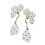 Boucles d'oreilles à fleurs, accessoires de mode, artisanat en 1
