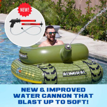 (green, 146 x W110 x H60CM) New Water Park Toy for Children Floating Raft – Anti-tip Inflatable Water Toy