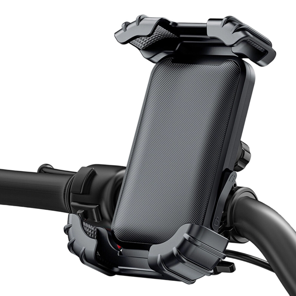 Shock Absorbing Motorcycle Bicycles Phone- Handlebar Black 7627001580169