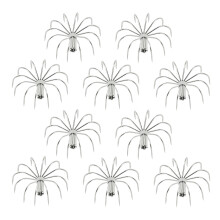Set of 10 Squid Fishing Hook 12 Needle Stainless Steel-45mm