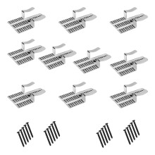 10 Stainless Steel Clips For 1/2 5/8 Inch Plasterboard Wall