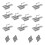 Easy To Use Plasterboard Support Clips Anchors 10Pcs Works On 1