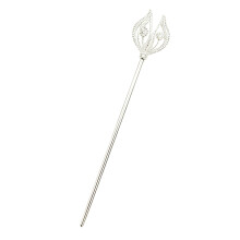 Schoonheidskoningin Scepter met strass-decors voor-zilver