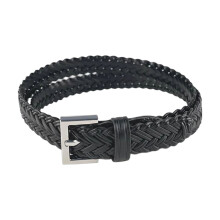 Girls Elegant Waist Belt for Banquet-Black silver buckle