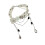 Collier de chaîne de goutte de perles géométriques-Argent 1