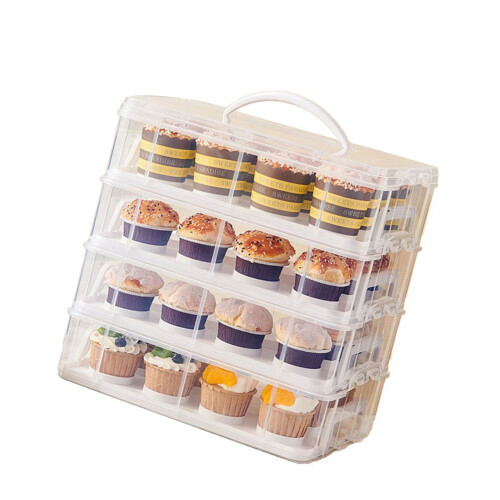 Visible 3 Level Pastry Display Strong Yet thin ABS Construction