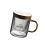 Modern Clear Glass Tea Mug With Infuser And Natural-350ml 1