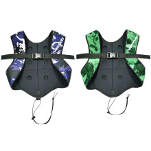 (dark blue, XL) Camo Diving Weight Vest 5MM Lead Shot Belt, Portable Freediving Backpack Adjustable Weight Vest