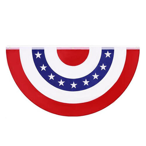 Weather Resistant US Patriotics Fan Flag With LED Light-2