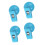4 STKS multifunctionele-Blauwe 4-pack 1