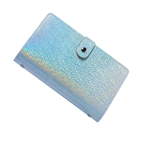 PU Leather Finance Wallet Notebook Cash Saving Notebook-blue