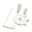 Support de bobine d'enfileur de machine à coudre en-Blanc 1