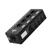 4 Channel XLR Auditory Extender With RJ45 Ethernet Port-M ale A