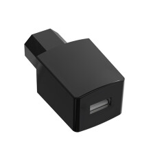 Doppelter USB-Ausgang 5V 2,1A-Schwarzer einzelner USB