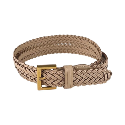 Ceinture de chaîne de taille-Boucle argentée abricot